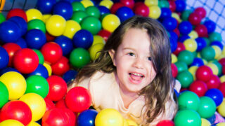 Family enjoying active play together